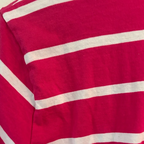 Ralph Lauren hot pink and White Striped Tee sz XL - Picture 8 of 8